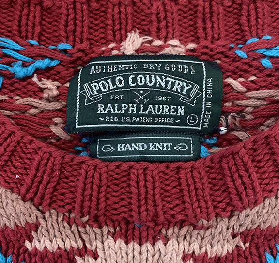 Vintage Polo Ralph Lauren Country Aztec Sweater (Size L) — Roots