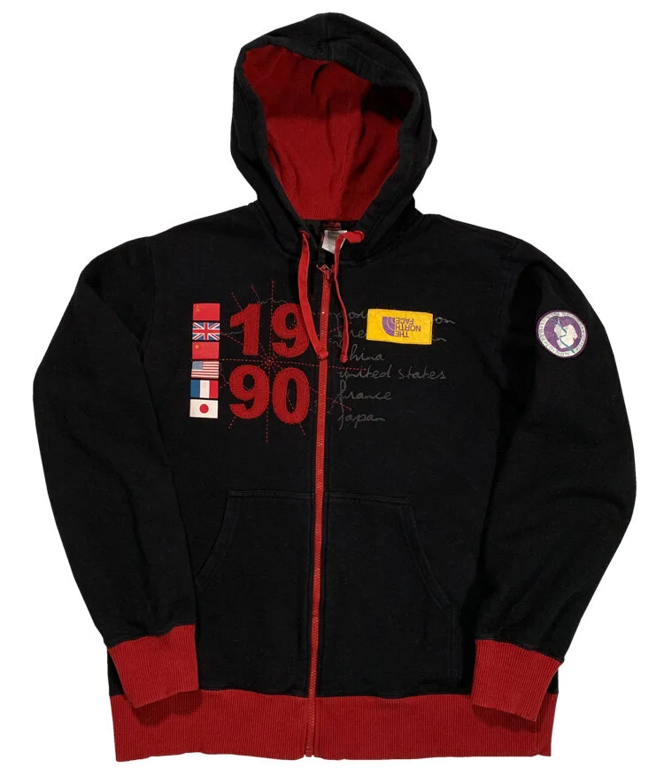 The North Face Expedition Anniversary Black Red Hoodie Size L Roots The North Face Expedition Anniversary Black Red Hoodie Size L Roots
