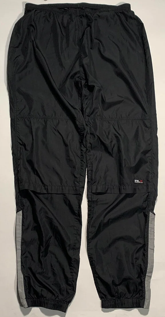 Vintage RLX Polo Sport Black/Reflective Nylon Pants