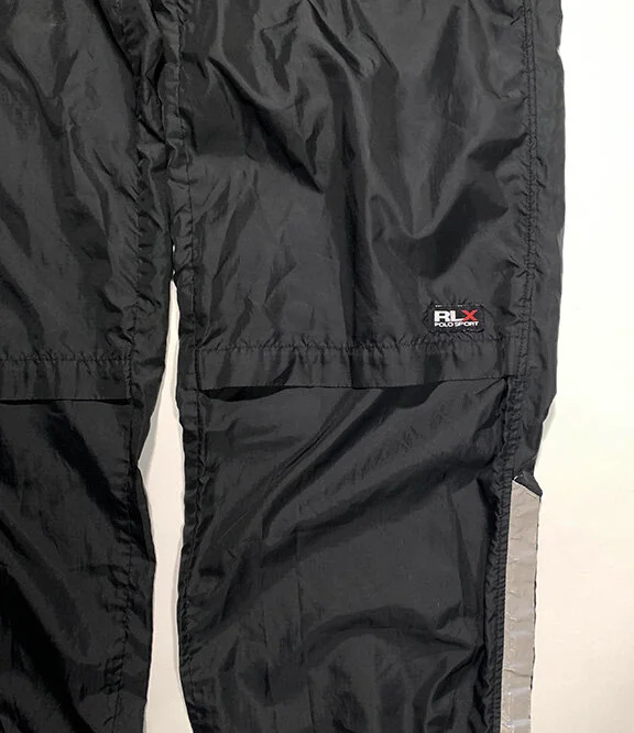Vintage RLX Polo Sport Black/Reflective Nylon Pants