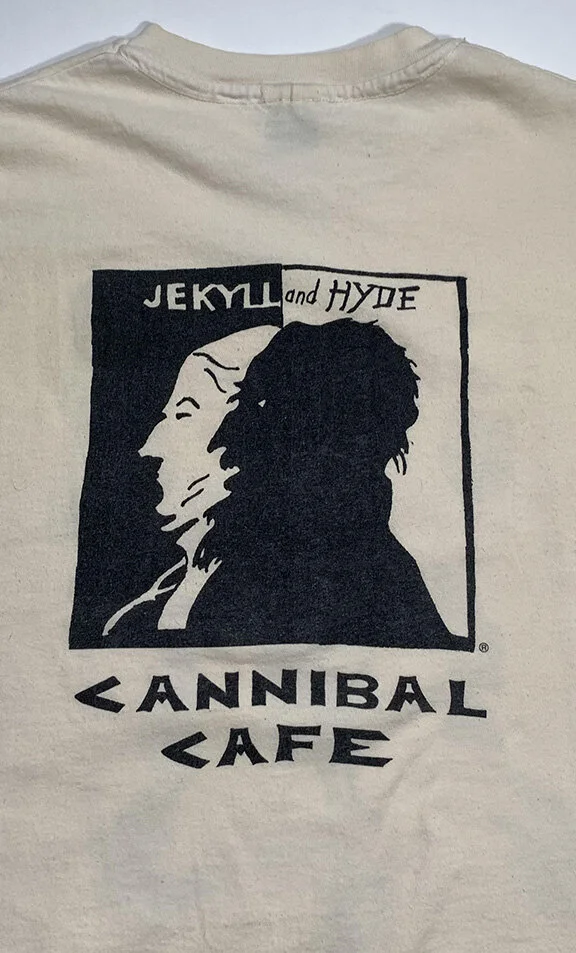 Vintage 90s Cannibal Cafe Jekyll And Hyde NYC T Shirt