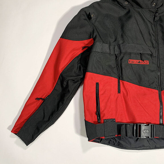 north face steep tech red