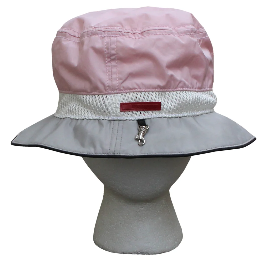 prada+womens+pink+bucket+hat+.  display picture 3