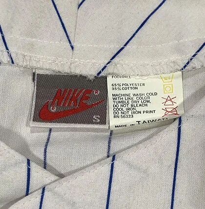Vintage 90s Nike New York Giants Pinstripe Jersey.