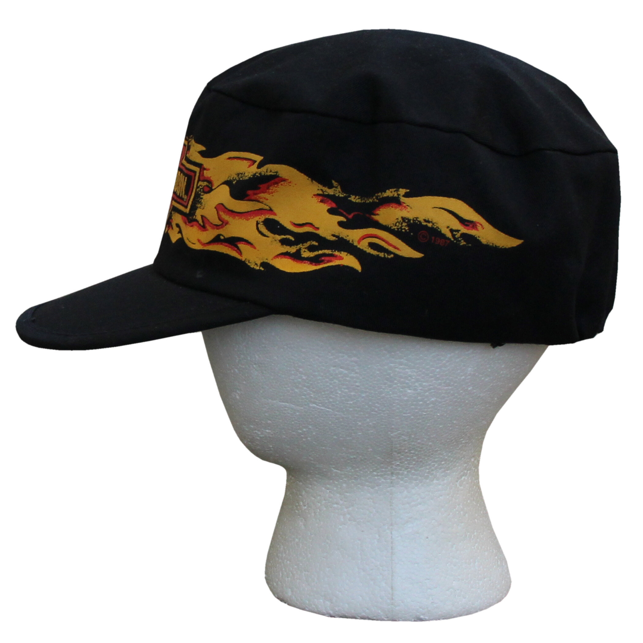 Vintage Harley Davidson Motorcycles Flame Painters Hat (One Size) — Roots