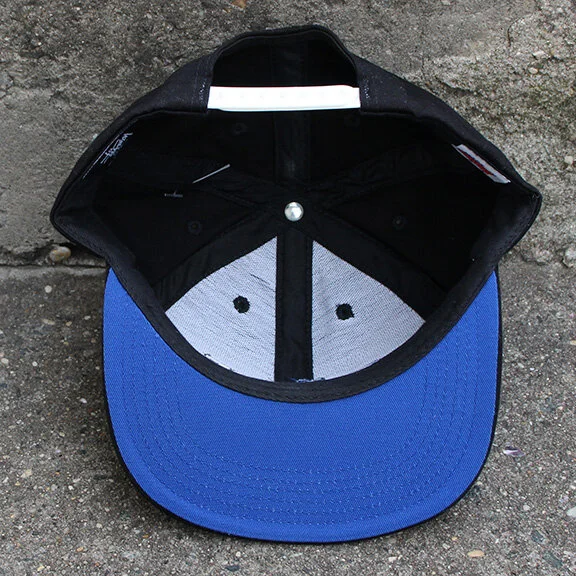 Stussy x Creepy Black / Blue Magazine Snapback Cap