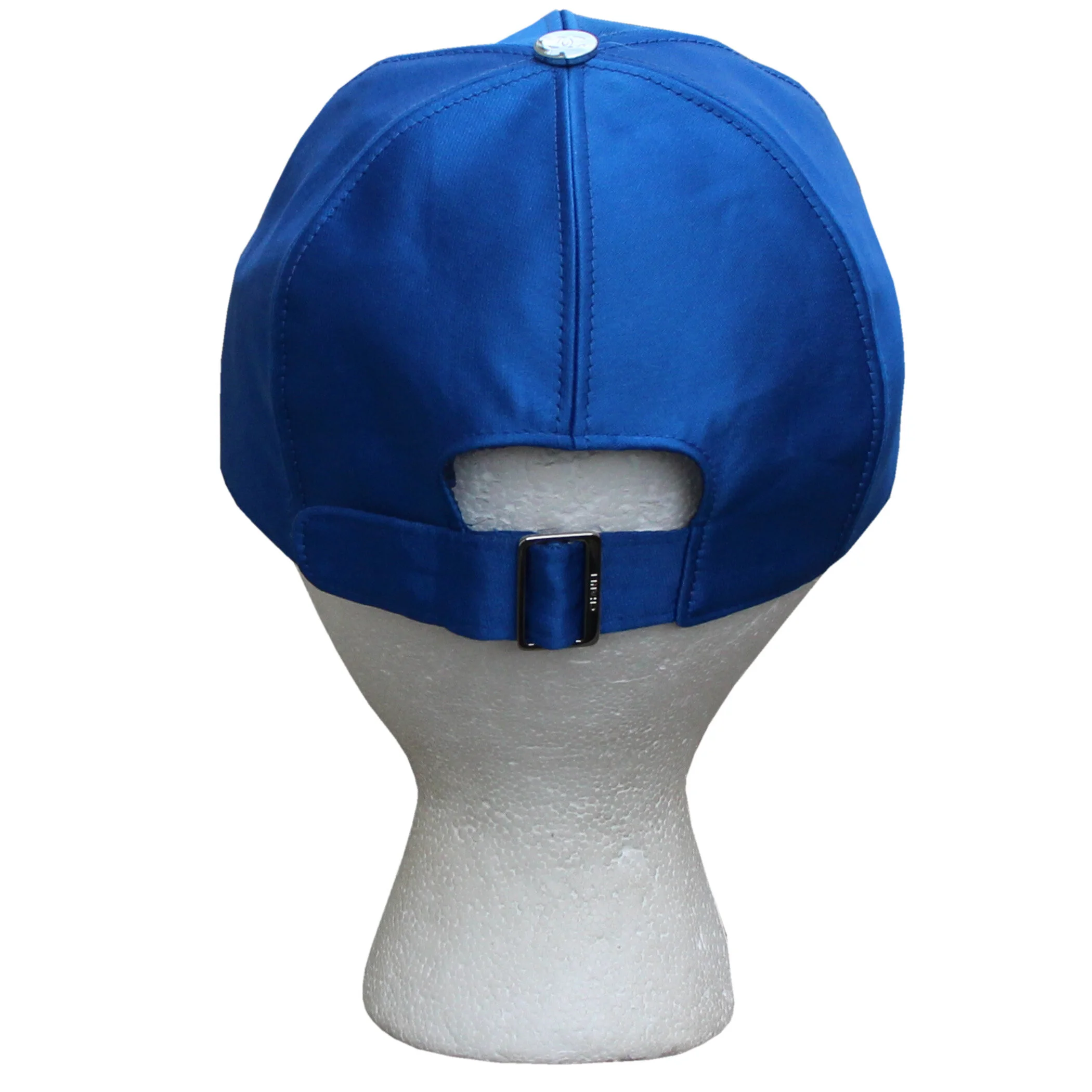 Chanel Royal Blue Satin Strapback.