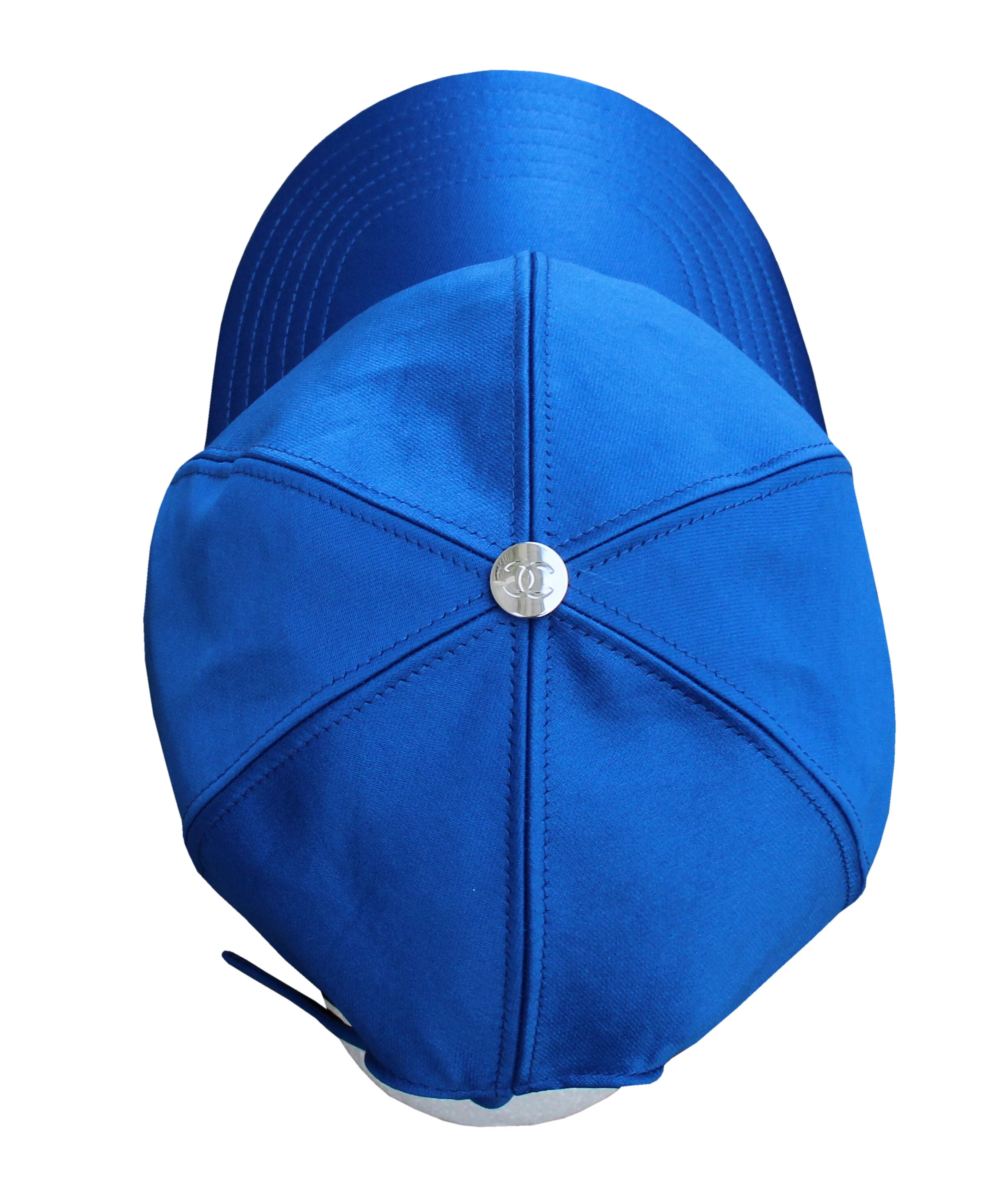 Chanel Royal Blue Satin Strapback.