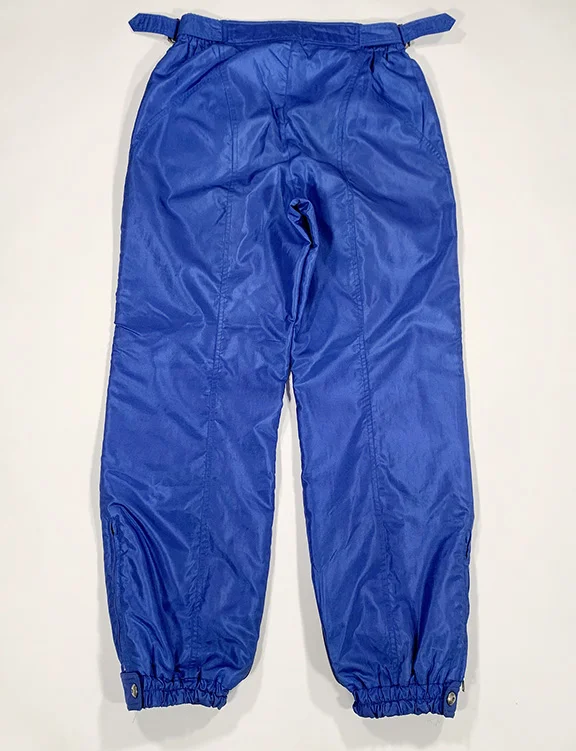 Vintage Descente blue ski pants.