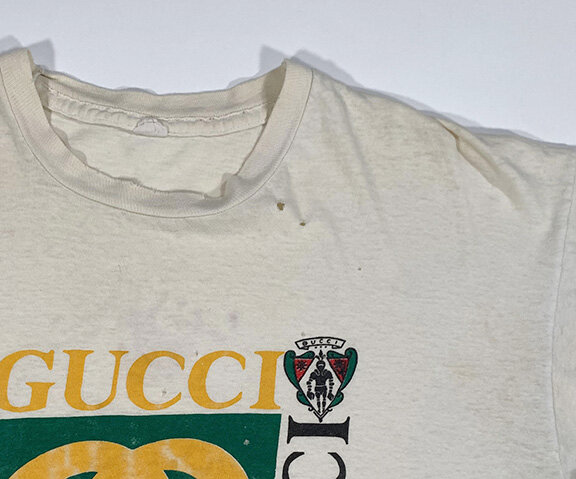 Vintage Bootleg Gucci White T Shirt (Size M) — Roots