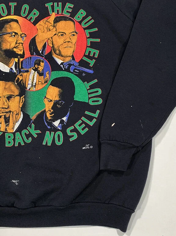 Vintage 90s Bootleg Malcolm X crewneck
