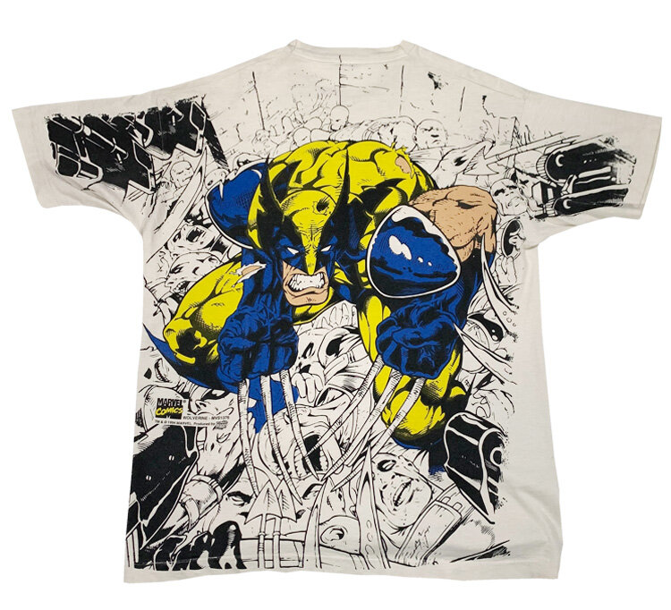 Marvel Comics X Wolverine Sided Printed T Shirt (Size XL) — Roots