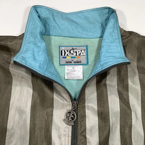 Vintage 90s Ixspa Striped Jacket.