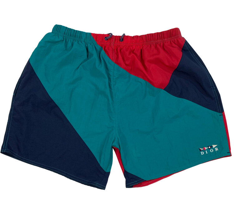 Vintage Dior Sailing Colorful Swim Trunks (Size XL) — Roots