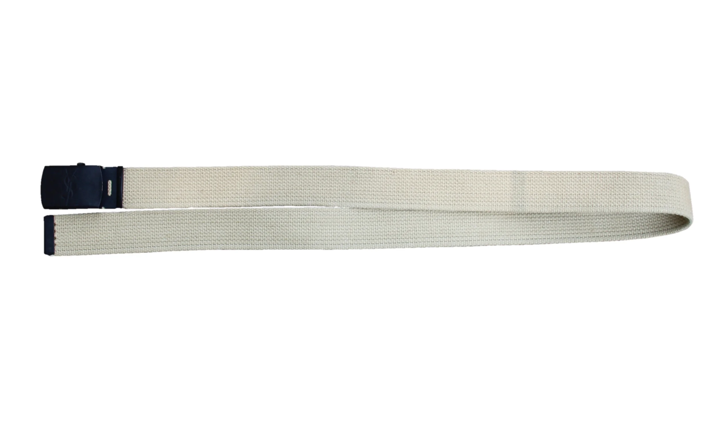 Vintage YSL Tan Web Belt (Size 30)