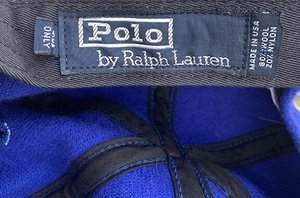 Vintage Polo Ralph Lauren RL 2000 Golf Blue Fleece Hat — Roots