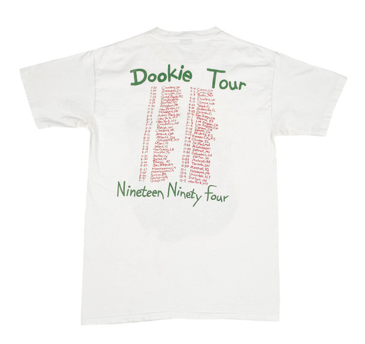 T-shirt Vintage Green Day Dookie 1994 étiquette Brockum - Taille XL, Coton, Très Bon état