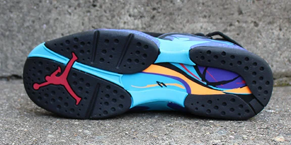 Kids Air Jordan 8 Retro Aqua