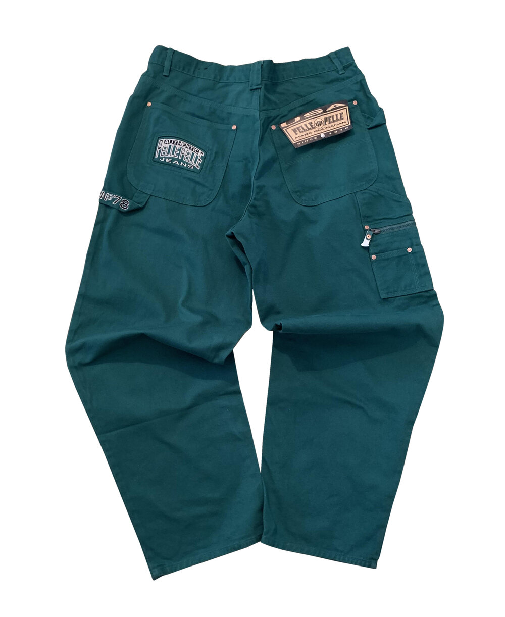Helligdom marathon tilbede Vintage Pelle Pelle Green Farmer Jeans (Size 38 x 34) NWT — Roots