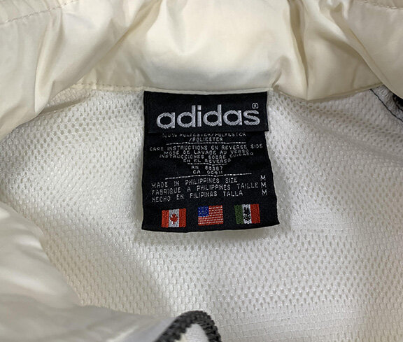 adidas white tag vintage