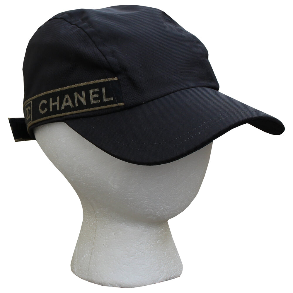 Chanel Logo Brown Nylon Hat (Size Women's M) — Roots