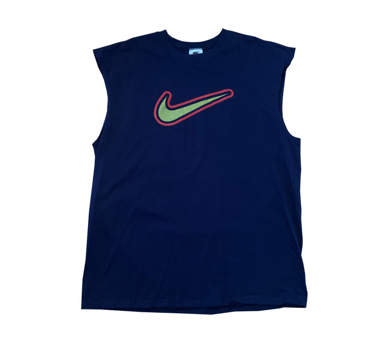 Lieve belofte Pastoor Vintage Nike Air More Uptempo Cut Off Navy T Shirt (Size XXL) NWT — Roots