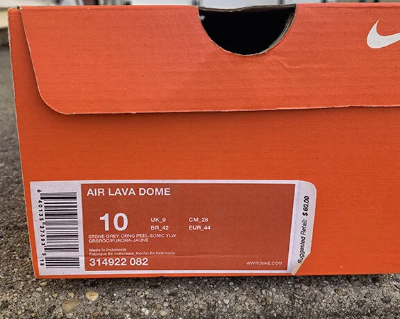 Nike ACG Lava Dome Stone Grey, Orange Peel, And Sonic Yellow