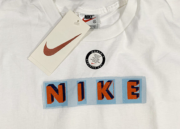 Women's Vintage Nike Spell Out T Shirt 