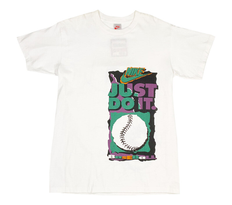 Vintage Nike Just Do It Baseball One Of A Kind White T Shirt (Size M) NWT —  Roots