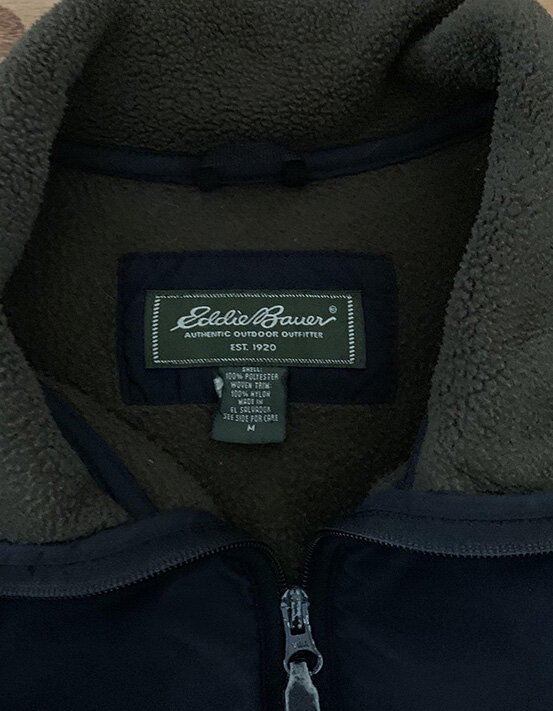 Vintage Eddie Bauer Tech Fleece 3M / Olive Jacket (Size M) — Roots