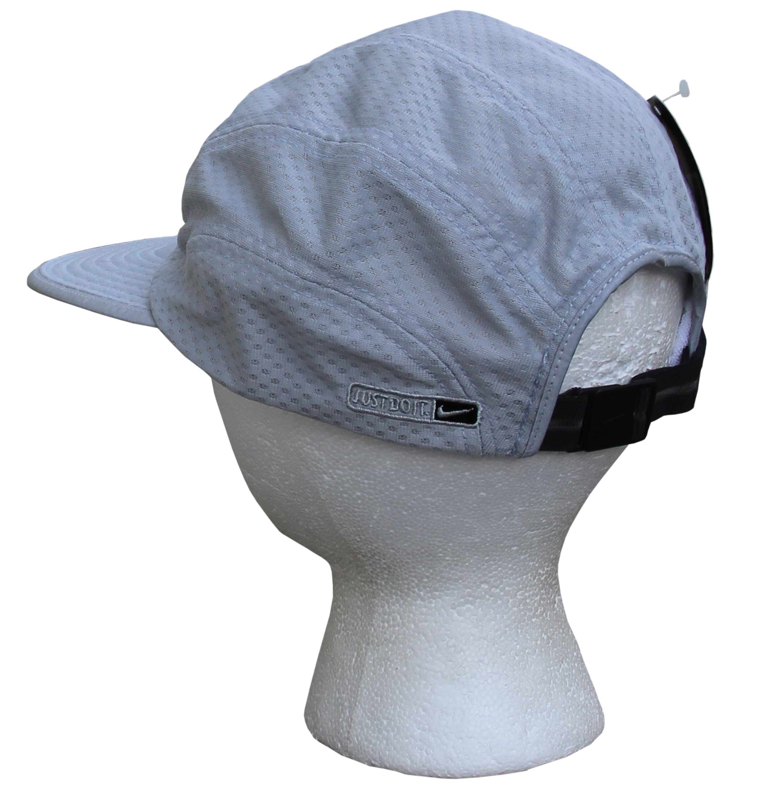 side of Nike silver mesh tailwind hat .jpg