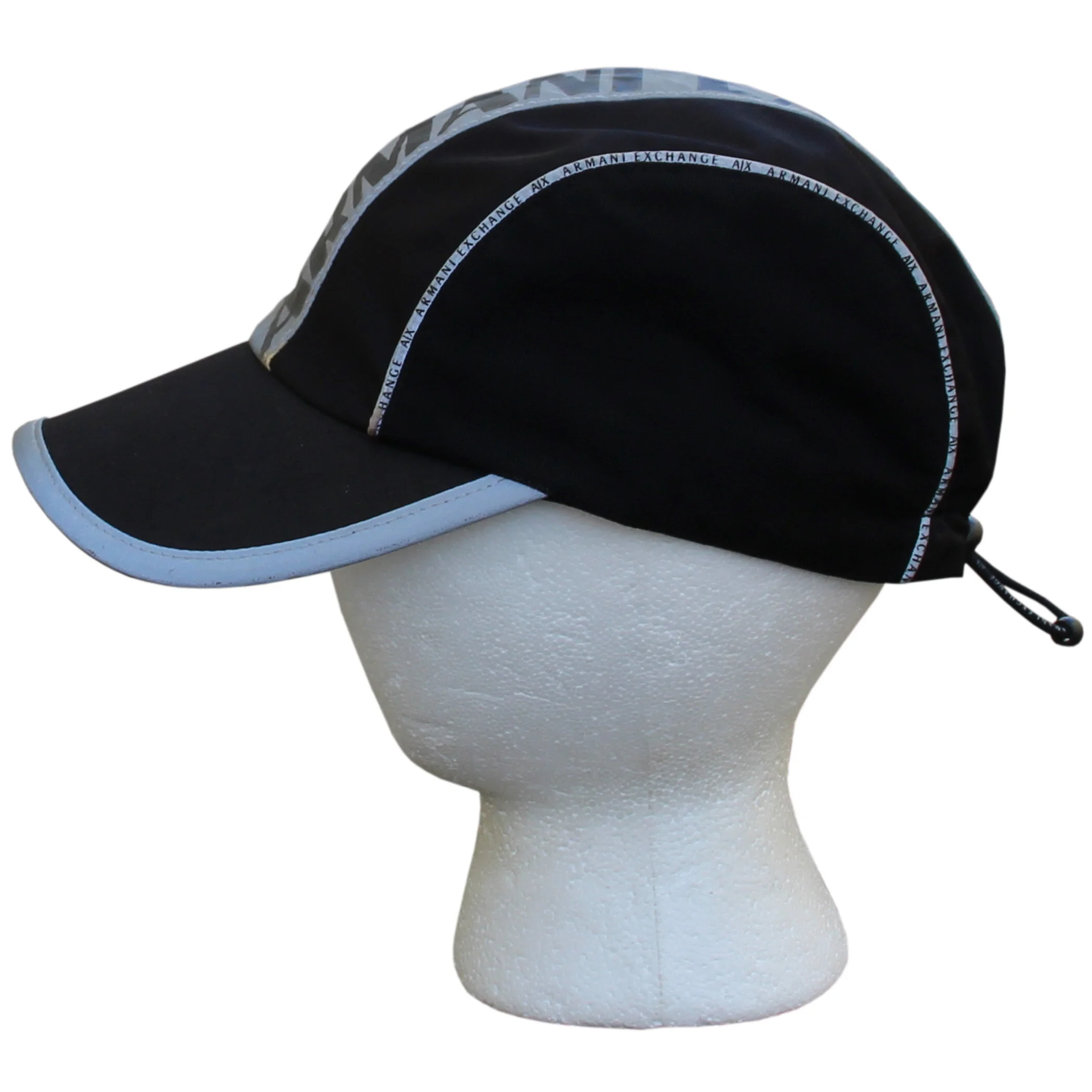 Vintage Armani Exchange Reflective Draw String hat