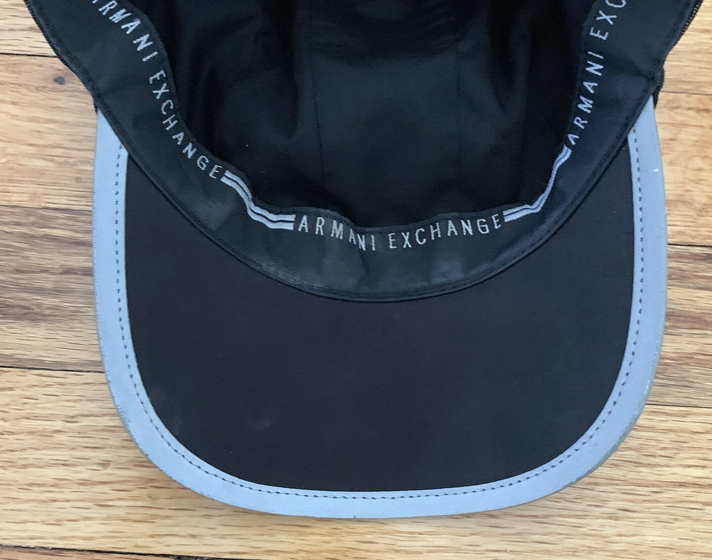 Vintage Armani Exchange Reflective Draw String hat