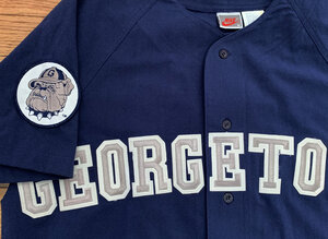 Vintage Nike Grey / Navy Baseball T Shirt (Size M) Cropped — Roots