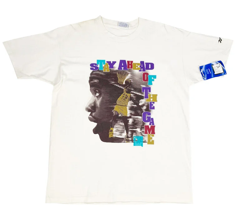 Vintage Reebok Shaq Stay Ahead Of the Game T Shirt.