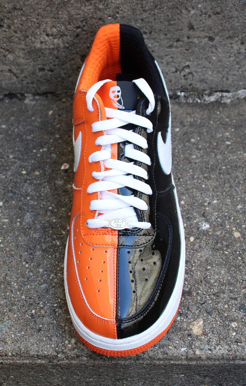 Nike Air Force 1 Premium Black / White / Orange Blaze Halloween (Size  10.5) DS — Roots