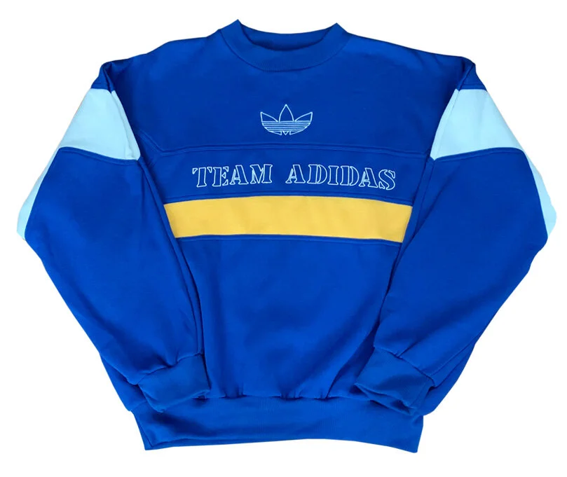adidas yellow crew neck