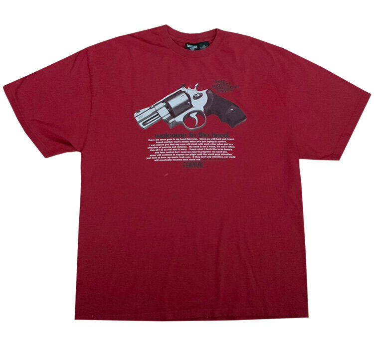 Vintage Arme Welcome To The Hood T Shirt (Size XXL, Fits Long