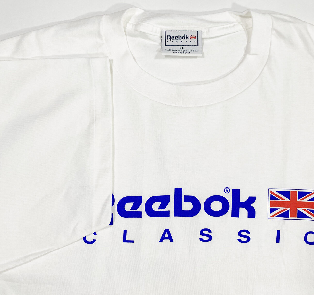 Vintage 90s Reebok Classic logo white t shirt.