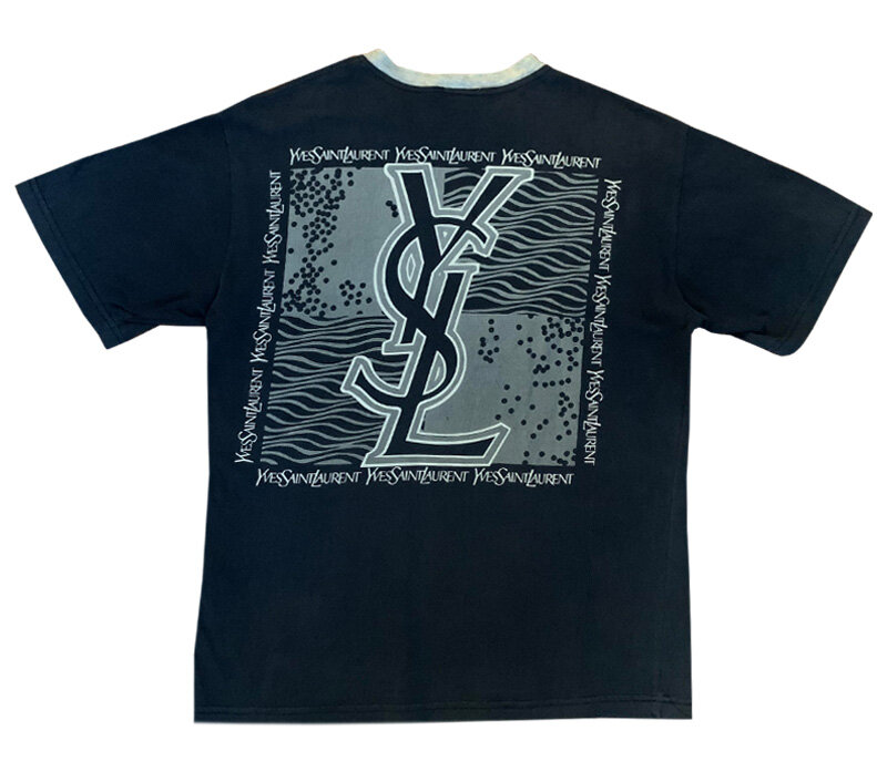 Beskrivende Få kontrol Fakultet Vintage Yves Saint Laurent Big Logo Ringer T Shirt (Size M) — Roots
