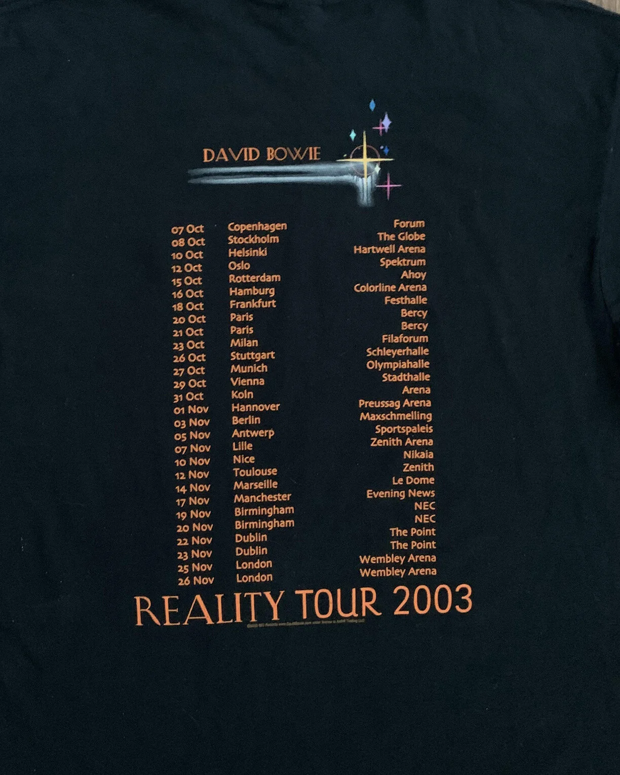 David Bowie 2003 Tour T Shirt.