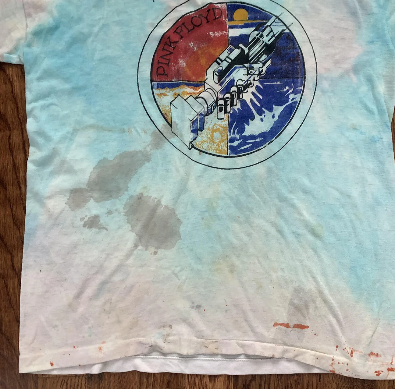 Vintage 80s Pink Floyd Wish You Were Here T Shirt