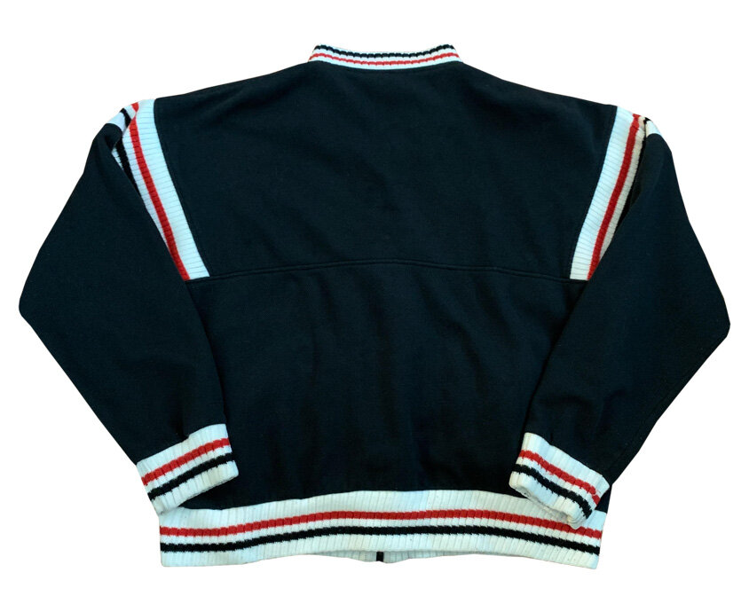 Vintage Christian Dior White / Black / Red Full Zip Jacket.