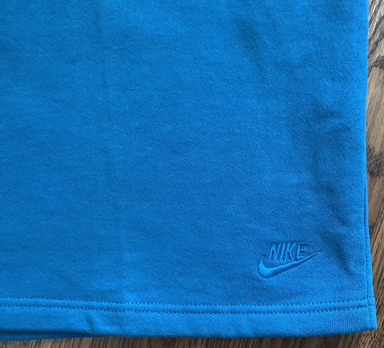 Vintage Nike Teal Swoosh Logo Thick Sweatshorts. 