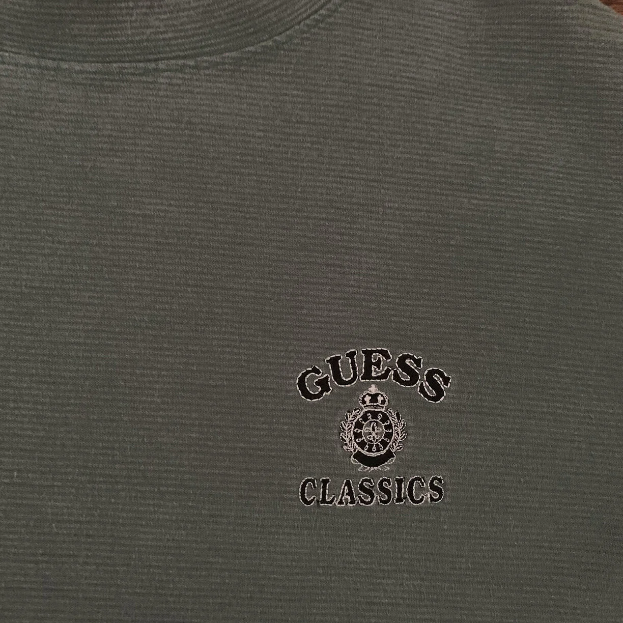 Vintage 90s Guess Classics Olive T Shirt.