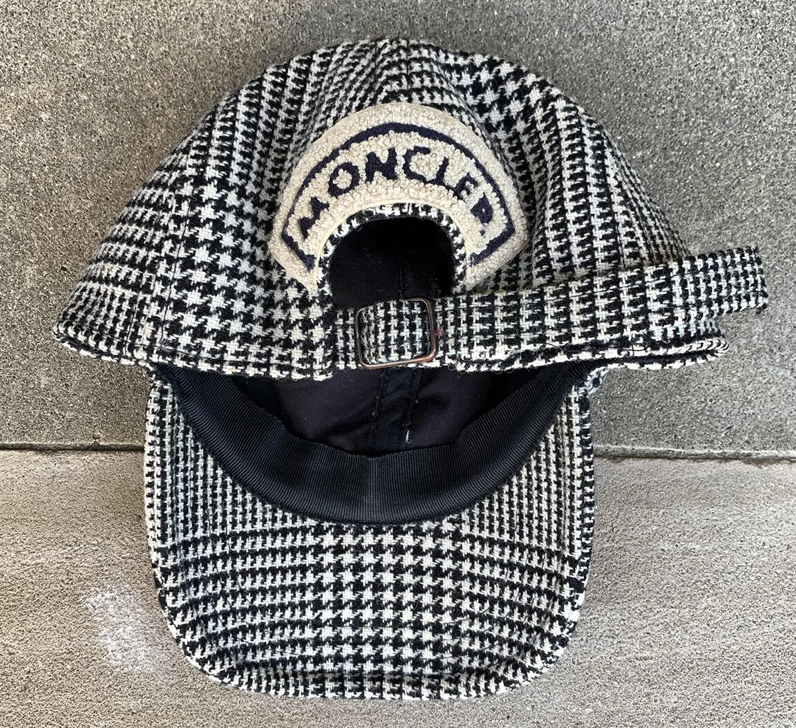 Moncler Houndstooth Logo Hat — RootsBK display picture 1