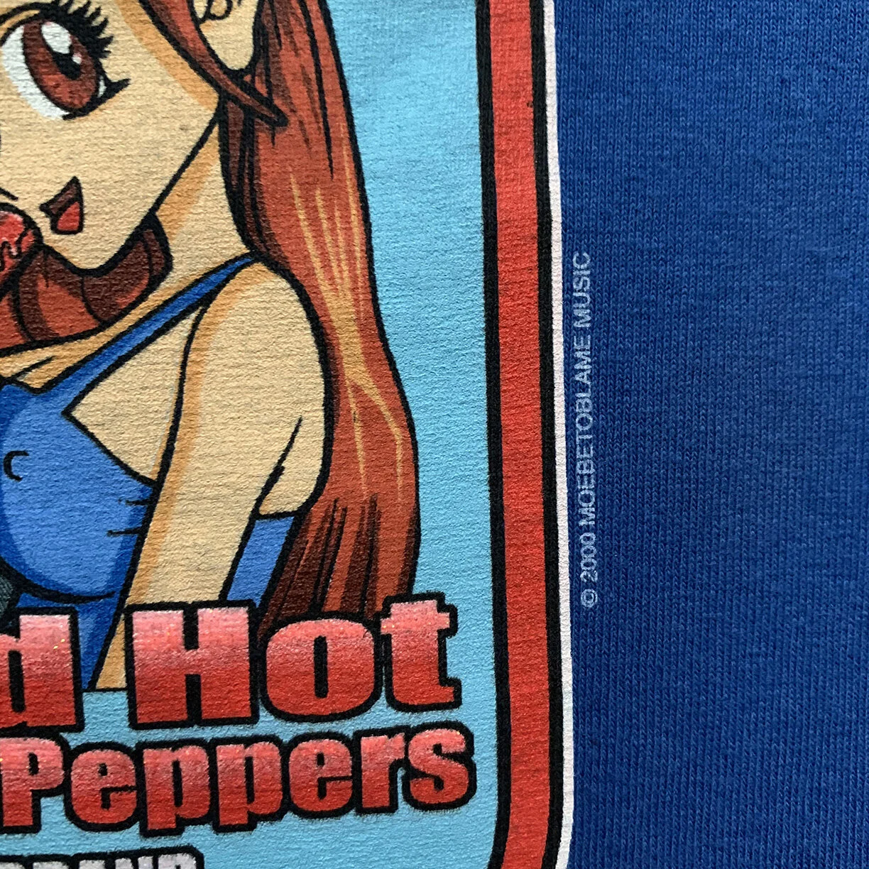Vintage 2000 Red Hot Chili Peppers Brand Ice Cream Hook Ups Spoof T shirt.