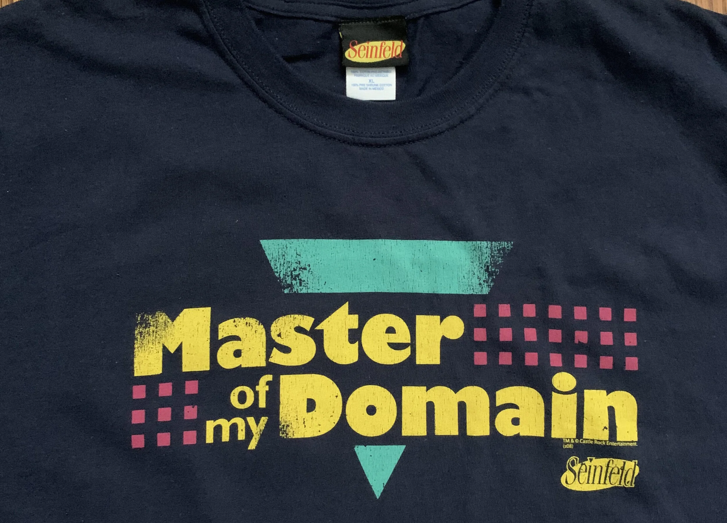 Vintage Seinfeld Master Of My Domain t shirt.