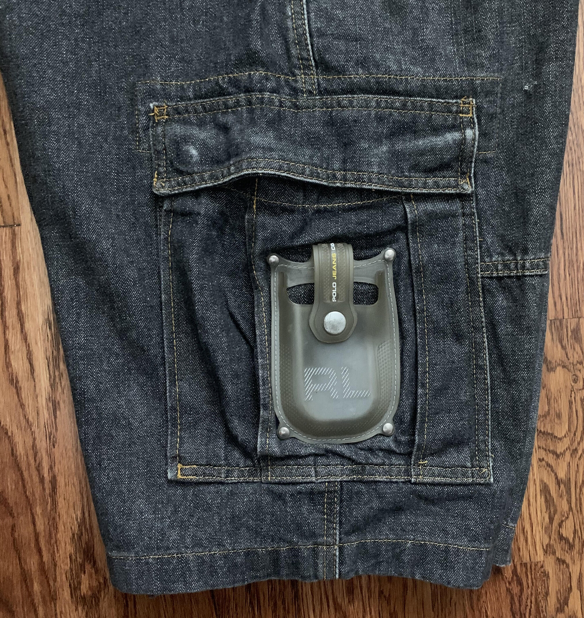 Vintage Polo Jeans Co Cell Phone Denim Shorts