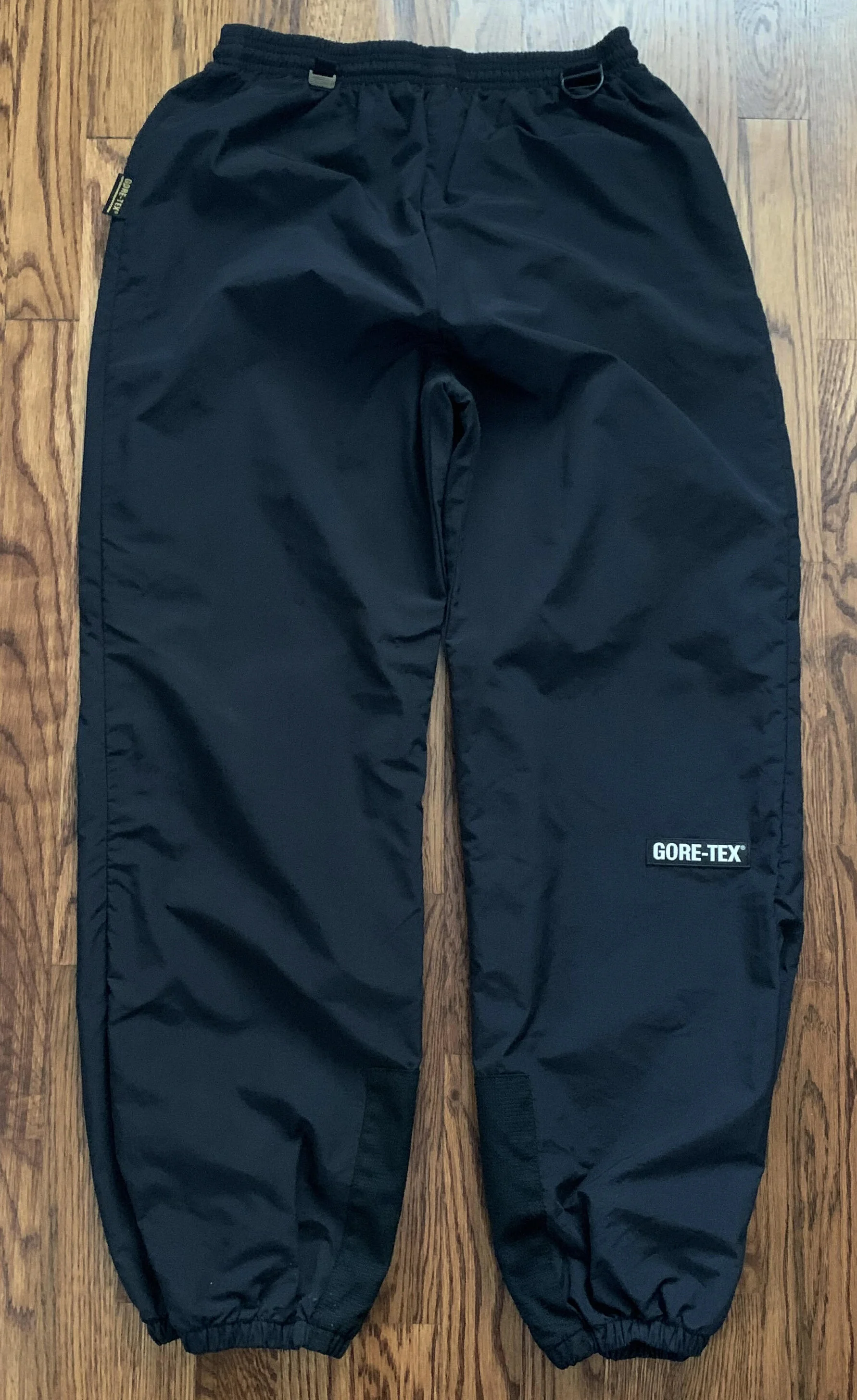 Vintage 90s Gore-Tex branded black pants.